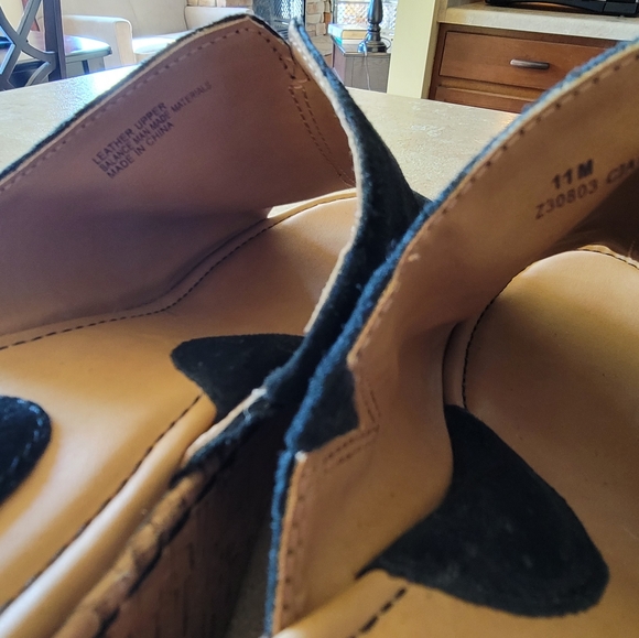 b.o.c Cork Wedge Platform Slides - Size 11 Black - Picture 6 of 11